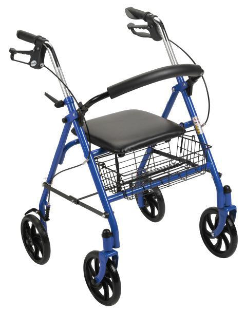 Drive Medical Durable 4 Wheel Rollator with 7.5