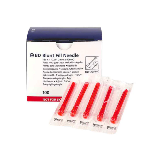 BD 305180 Blunt Fill Needles | 18G x 1 1/2