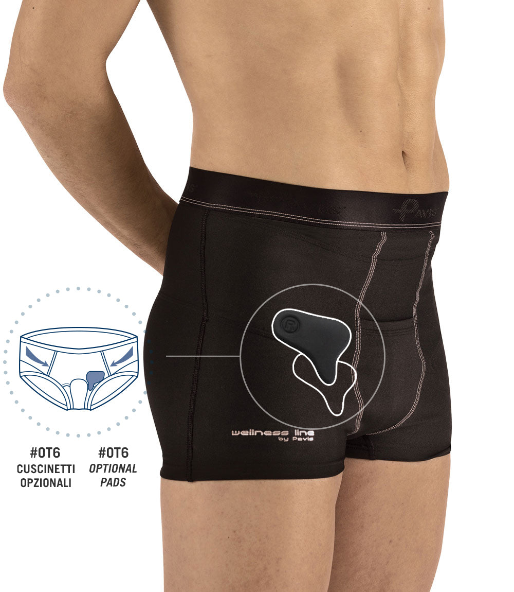 Our briefs give relief from inguinal hernia pain. 