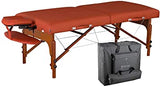 Santana Memory Foam Portable Massage Table Package, Mountain Red, 31 Inch
