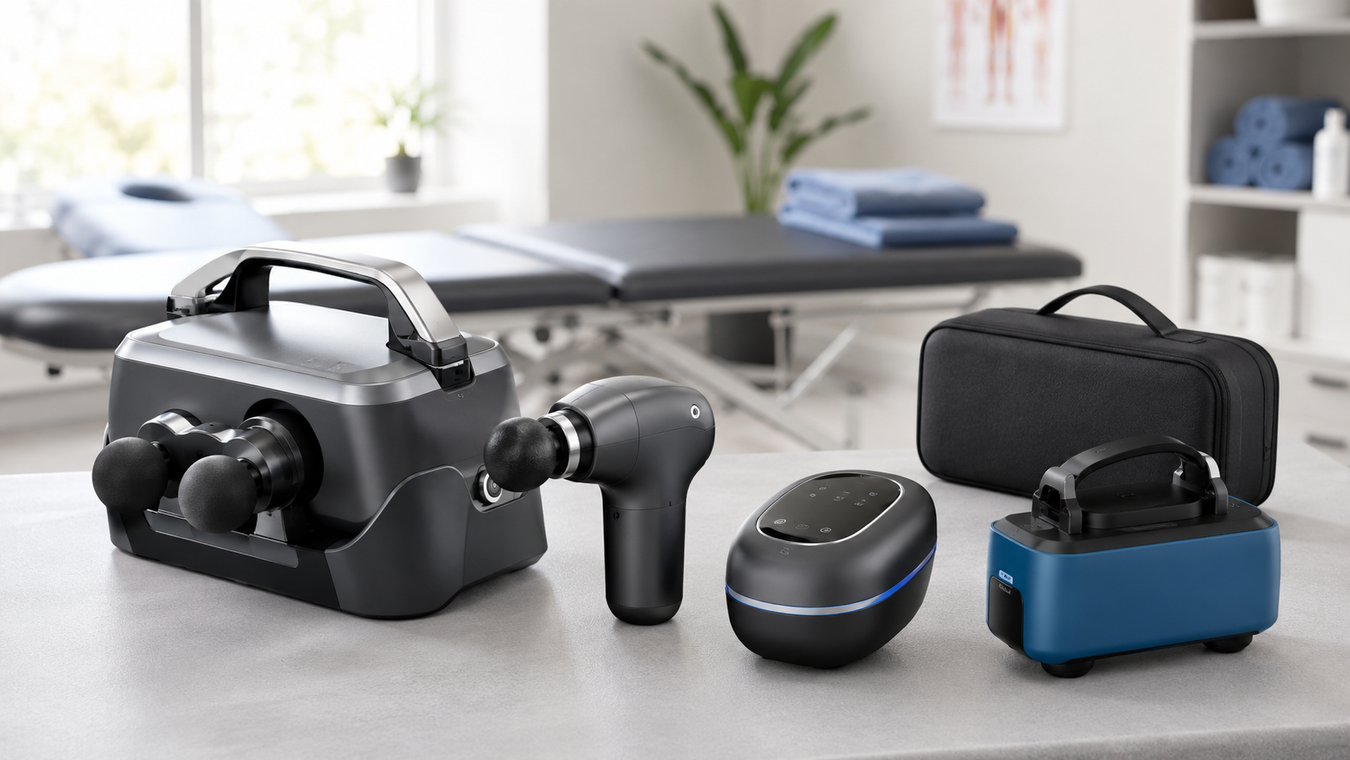 Thumper percussion massagers and therapy devices for muscle recovery, deep tissue massage and professional clinic use in Canada from TherapySupply.ca.