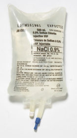 NORMAL SALINE 0.9% SODIUM CHLORIDE 500ML BAG FOR INJECTION USP