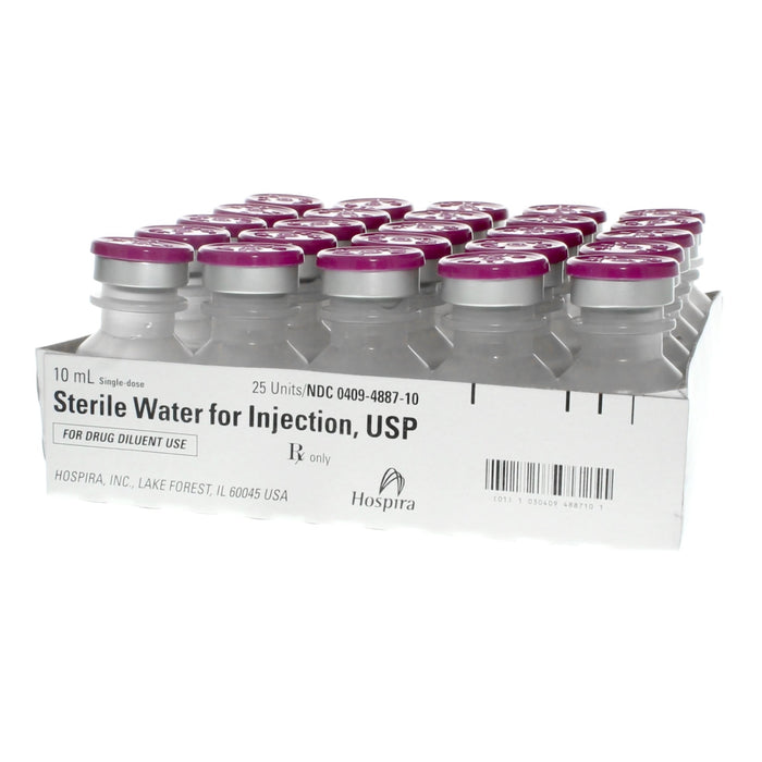 Sterile Water 10 ml No Preservative - 25/pk