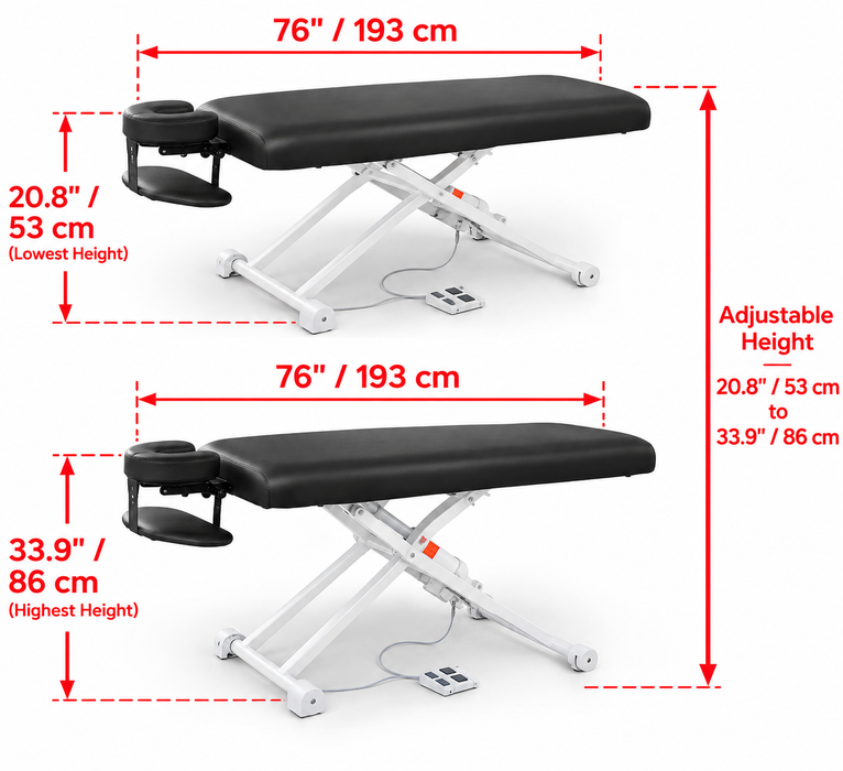 A-Lek Flat Top Electric Massage Table