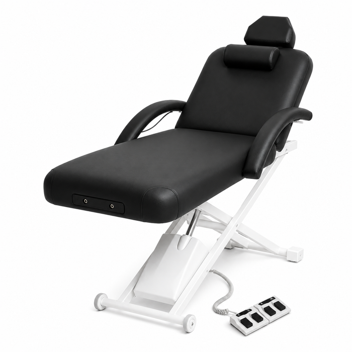 A-Lek Lift Back Top - Electric Massage Table With Armrest