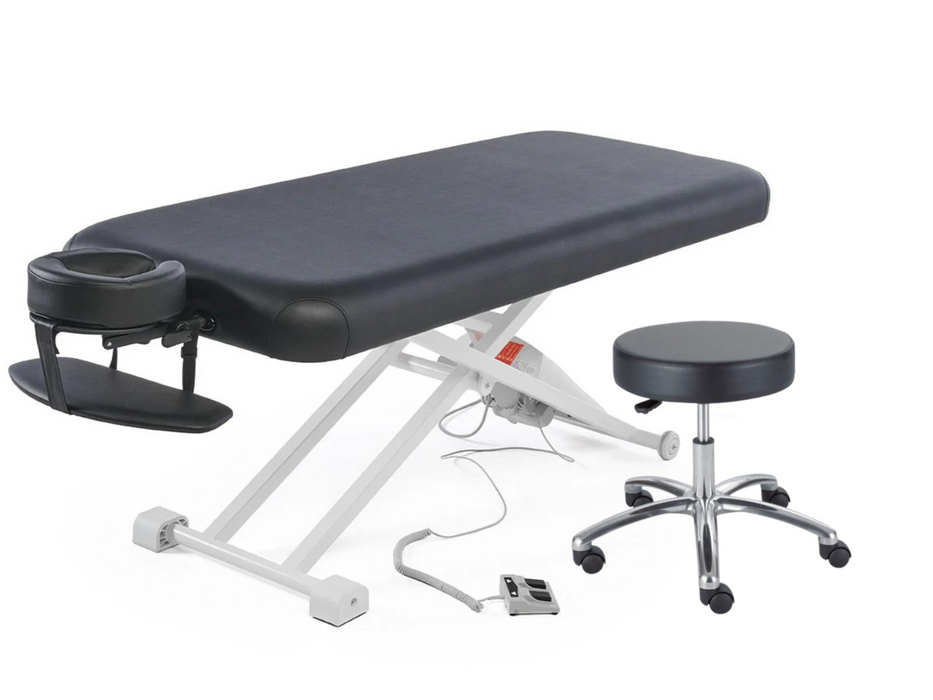 A-Lek Flat Top Electric Massage With Hydraulic Circle Stool
