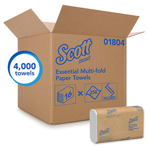 Essuie-mains en papier multi-plis Scott 180450 (4000/boîte)