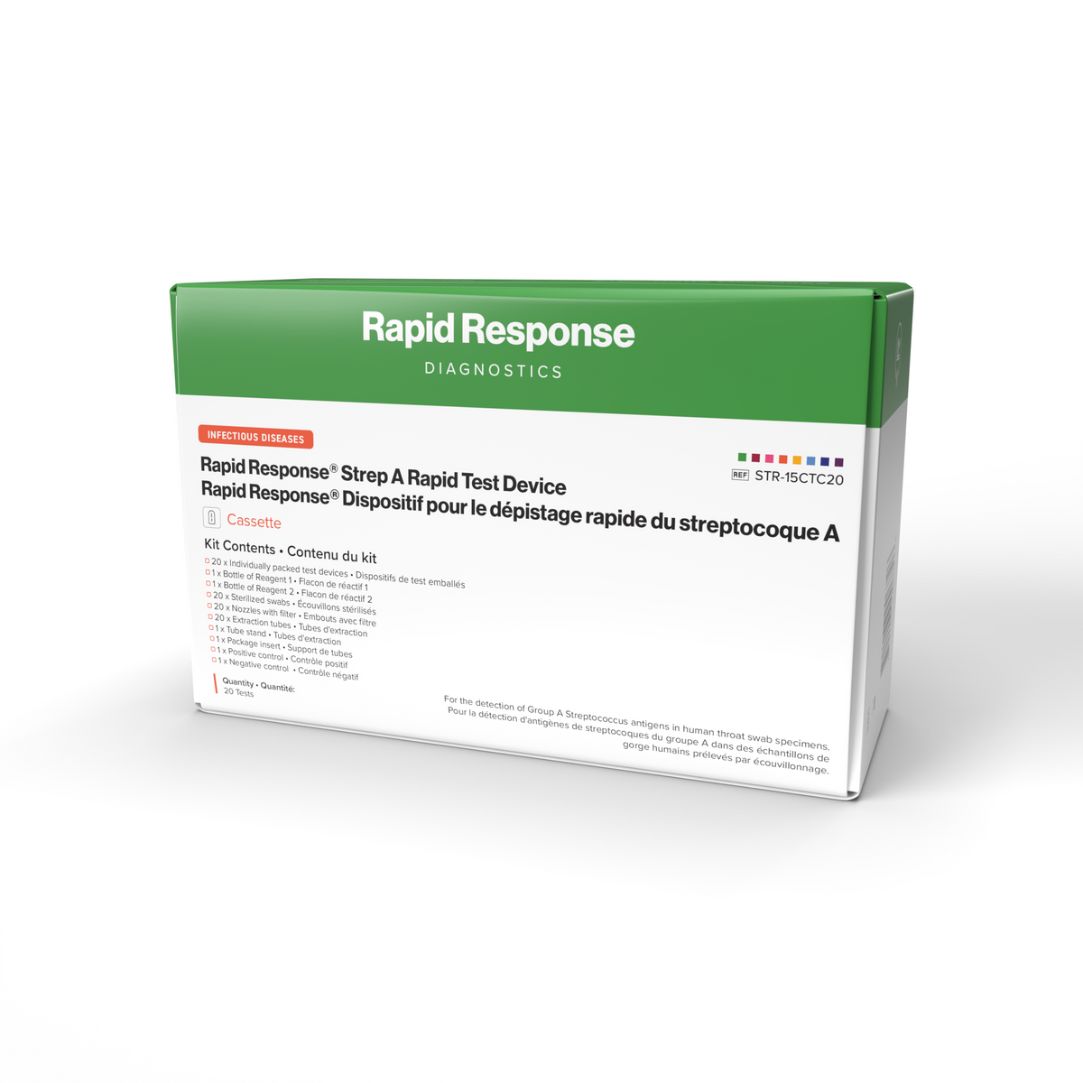 Rapid Response Strep A Cassette Testing Kit | TherapySupply — therapysupply