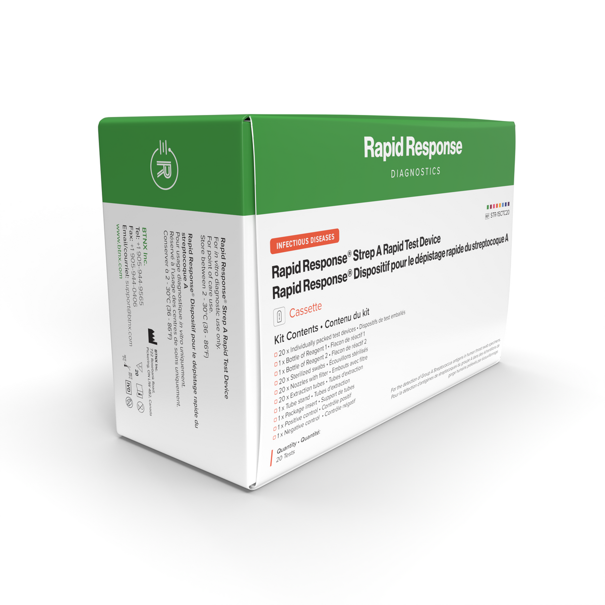 Rapid Response Strep A Cassette Testing Kit – therapysupply