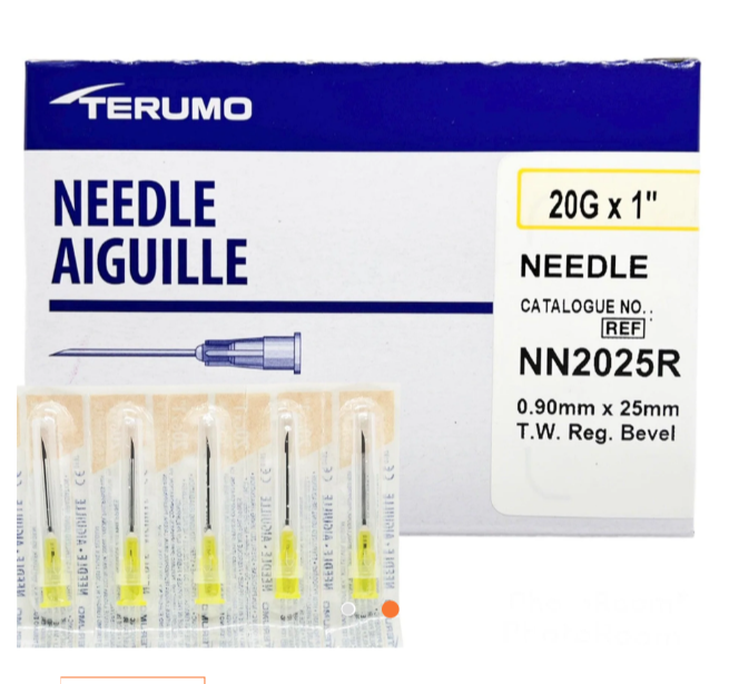 20G x 1" | Terumo Hypodermic Needle | 100/box