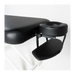 Detail view of the headrest attachment, providing additional support for patients in the prone position.