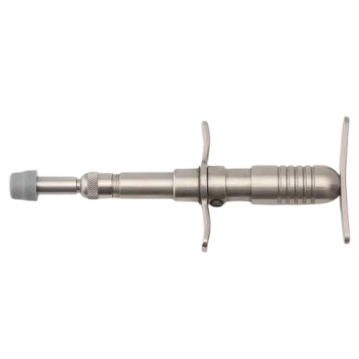 A horizontal side profile view of the Activator I instrument, highlighting its traditional stainless steel design and high-speed delivery mechanism.
