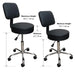 Adjustable medical stool with backrest height adjustable clinic chair Canada rolling stool for therapy and massage use