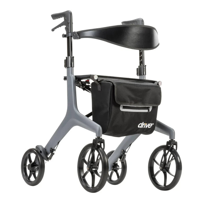 AeroCarbon Ultra-Lite carbon fiber rollator walker 11.5 lb with seat and storage bag