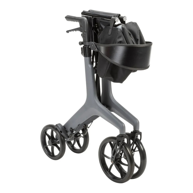 AeroCarbon Ultra-Lite Rollator side view showing large wheels