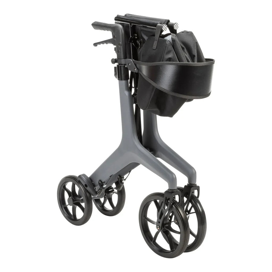 AeroCarbon Ultra-Lite Rollator compact folding travel storage design