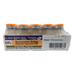 A side-angle view of the 25-count vial tray for Bacteriostatic Sodium Chloride, showcasing the organized and secure clinical packaging.