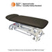 CB Series Deluxe flat electric treatment table in black PU leather with height adjustable steel frame