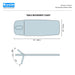 CB Series 2-Section Flat Treatment Electric Table movement chart 78 inch 198cm length 29 inch 73.6cm width
