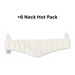 A specialized white neck contour Hot Pak, one of six included in the M2 combo for targeted cervical moist heat therapy.