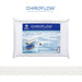 Chiroflow Professional Memory Foam Water Pillow product packaging clinically proven to reduce neck pain and improve sleep quality