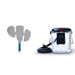 The IceMan CLEAR3 cold therapy unit shown with an anatomical hip pad, providing consistent treatment throughout the pad area.