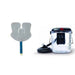 The DonJoy IceMan CLEAR3 unit connected to a universal cold therapy pad, illustrating the plug-and-play operation for post-op recovery.
