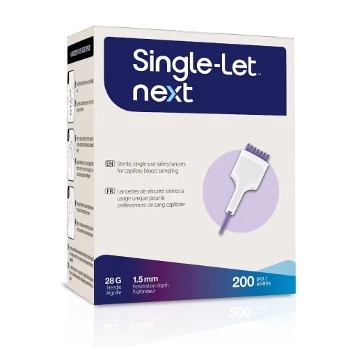 LANCET SINGLE-LET NEXT STERILE SINGLE USE BX/200