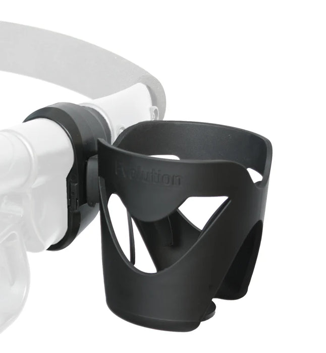Evolution rollator walker cup holder with clip bracket attachment for drinks and water bottles