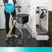 Foldable walker with tray compact storage design mobility aid Canada easy to store indoor walking support for seniors