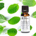 A lifestyle image featuring a bottle of HAGINA Japanese Mint Oil alongside fresh mint leaves, emphasizing its natural origin and purity.