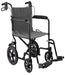 MOBB lightweight folding transport chair wheelchair 26 lb with 300 lb capacity and 12 inch rear wheels