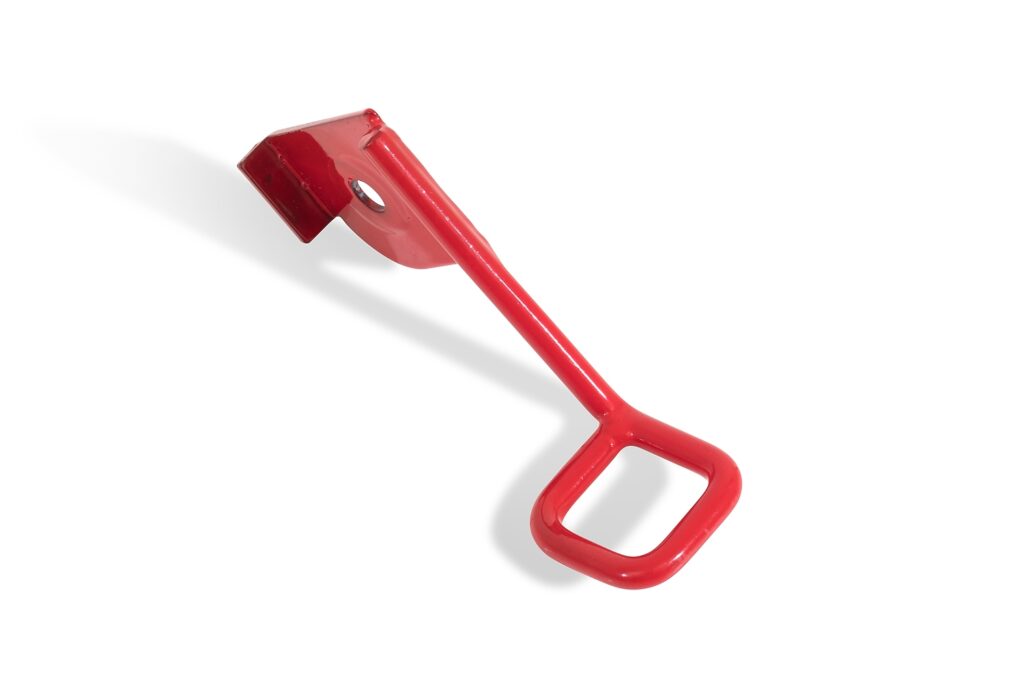 Red Nexus 3 rollator curb climber lever tool for mobility access over curbs and steps