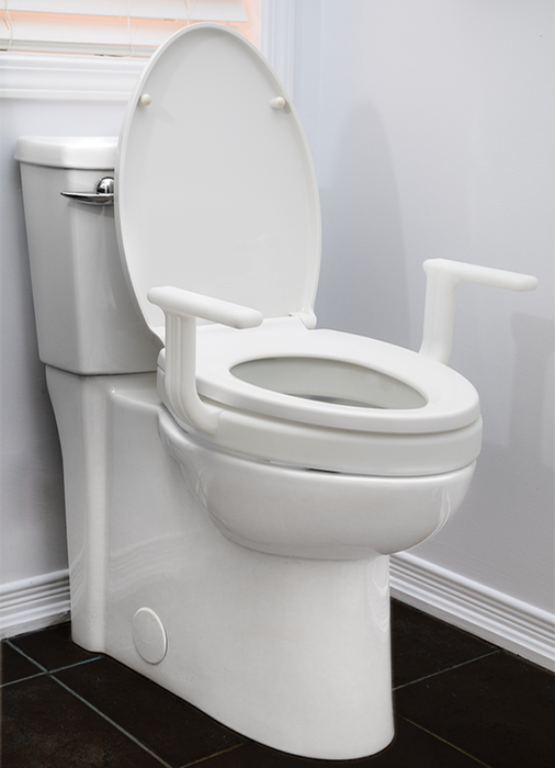 Mobb-2" Raised Toilet Seat w/Handles