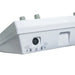 A side profile of the Quattro 2.5 device highlighting the four-channel output ports and the compact, stable tabletop design.
