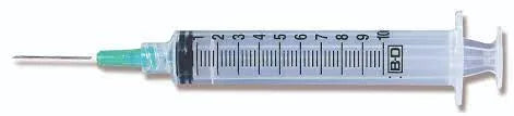 BD 309643 Syringe with Precisionglide Detachable Needle, 21GA x 1.5