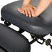 A lifestyle shot showing manual pressure being applied to the Series 260 table cushions, demonstrating the responsive drop mechanism.