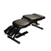 An angled side profile of the Series 260 stationary chiropractic table, illustrating the full 127.5 lb build and stationary design.