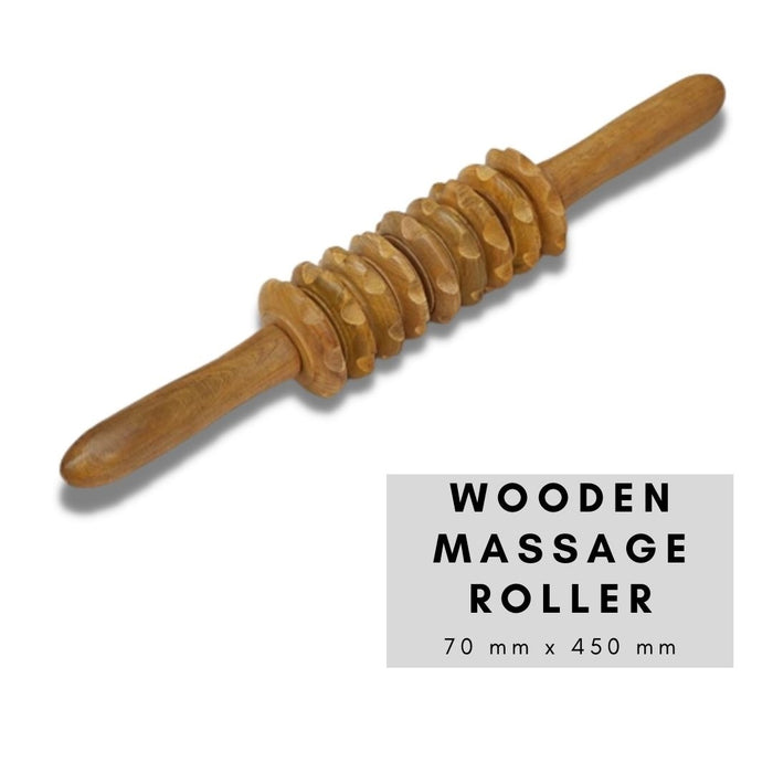 Wooden Massage Roller, 70mm x 450mm