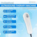 Detailed shot of the US 1000 3rd Edition ultrasound wand and its connected power cable, emphasizing the clinical-grade treatment head.
