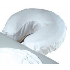 White Comfort Flannel Face Rest Cover 100% Cotton - (100PK)