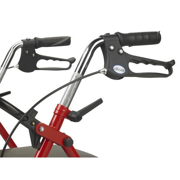 Drive Medical Durable 4 Wheel Rollator with 7.5" Casters - SpaSupply