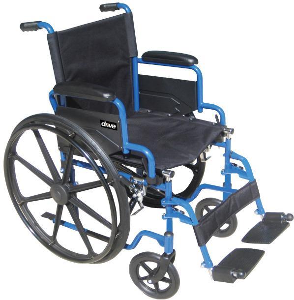 Drive Medical Blue Streak Wheelchair - SpaSupply