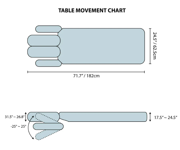 220 Series Stationary Chiropractic Table / SKU: 14-2305-Black