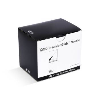 22G x 1 1/2" - BD 305156 PrecisionGlide Needle | 22G x 1 1/2" -  200 per Box