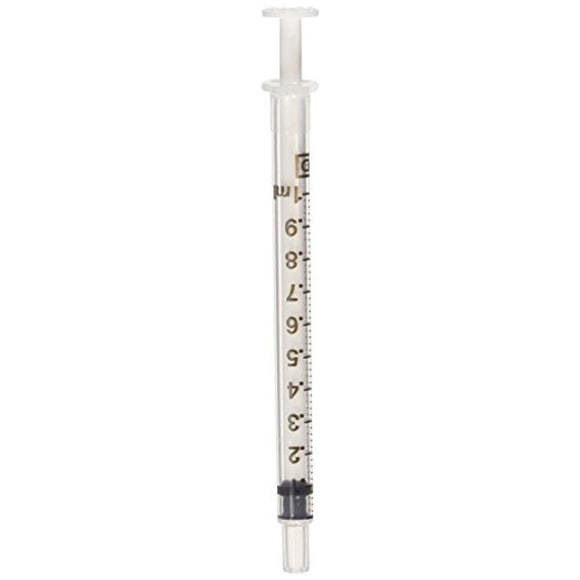 BD 305217 Oral Dispensing Syringe with Tip Cap 1ml Non-Sterile Clear 500/case