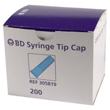 BD 305819 Sterile Syringe Blue Tip Cap (200/Bx)
