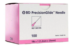 BD 305195 PrecisionGlide Needle 18G x 1" | 100 per Box