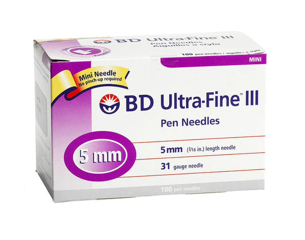 BD320145 ULTRA-FINE INSULIN PEN NEEDLE 31GX5MM BOX/100 – therapysupply