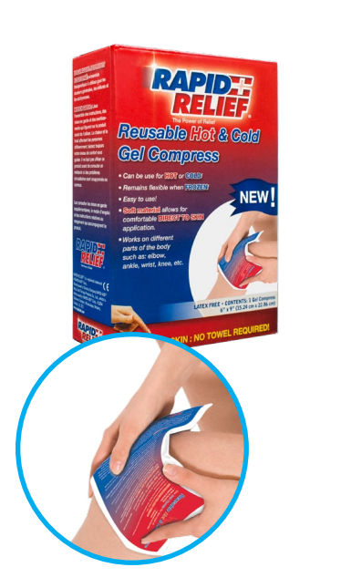 Rapid Relief REUSABLE HOT/COLD GEL COMPRESS 6x9 – therapysupply